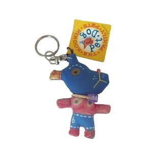 KOONIN FAMILY PET DOG Keychain‎ Handmade 2007 KAMIBASHI 1 Of A Kind Designer Toy